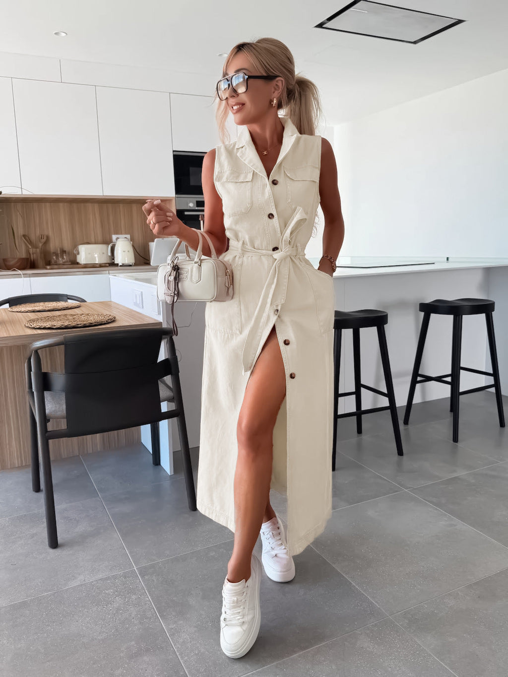 Noemie | Understated Denim Dress