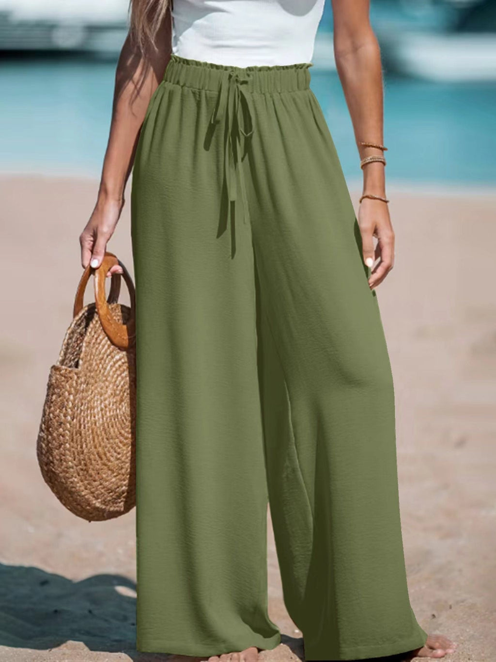 Genevieve | Stylish Wide Leg Trousers