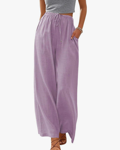 Perrine | Polished Linen Trousers