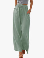 Perrine | Polished Linen Trousers