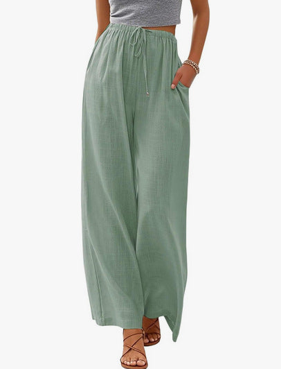 Perrine | Polished Linen Trousers