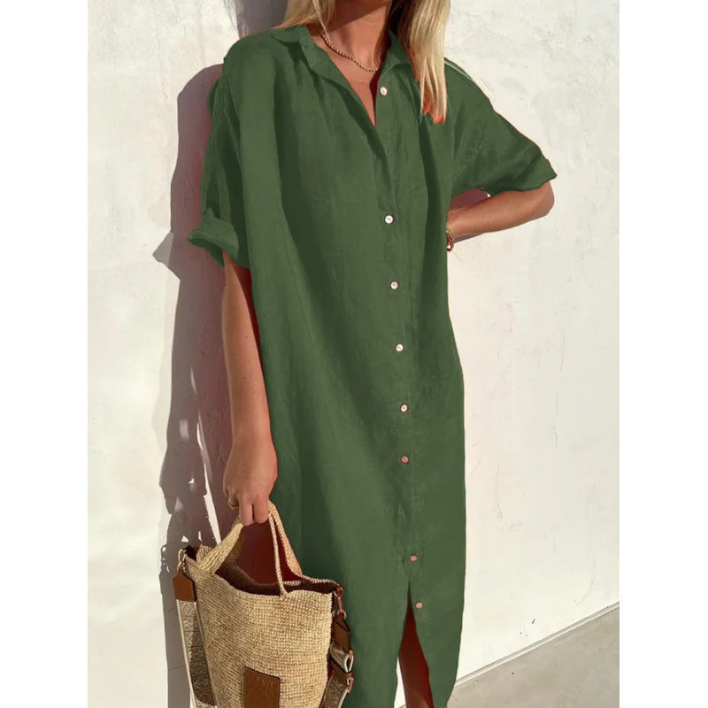 Delphine classic shirt dress – image 8