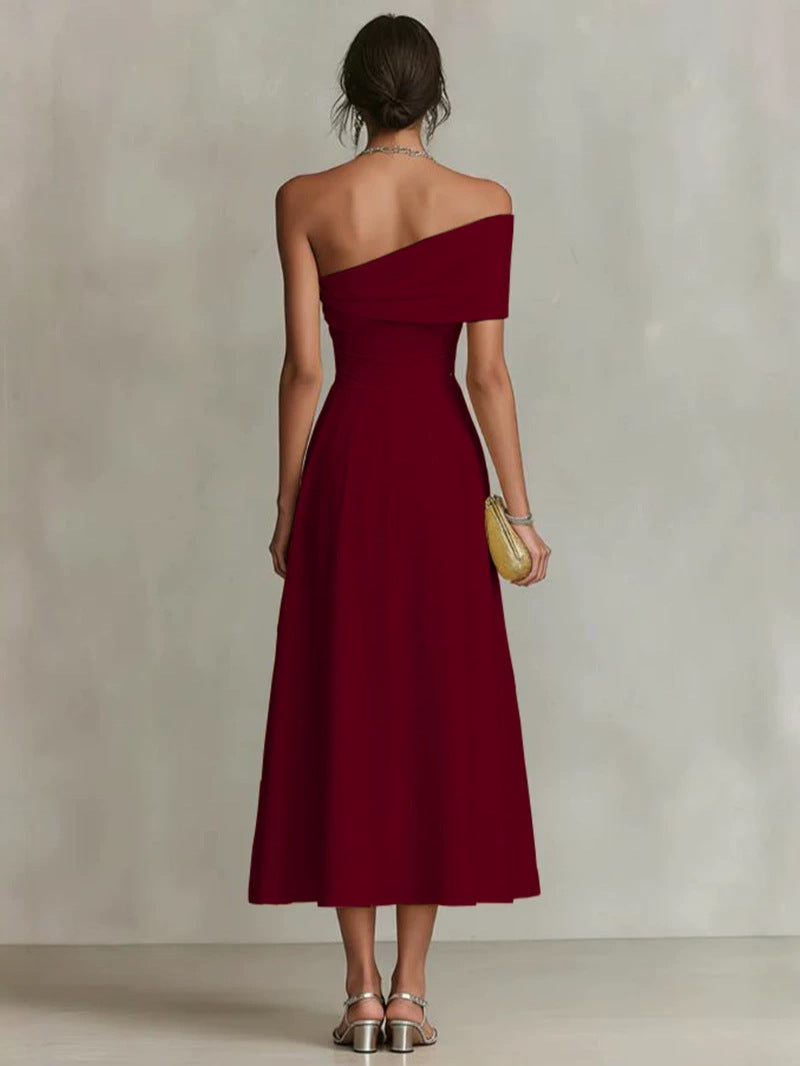 Zinnia off shoulder a line maxi dress – image 2