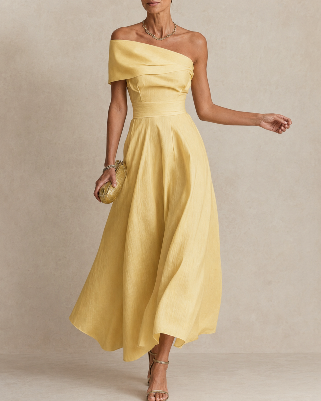Zinnia off shoulder a line maxi dress – image 3