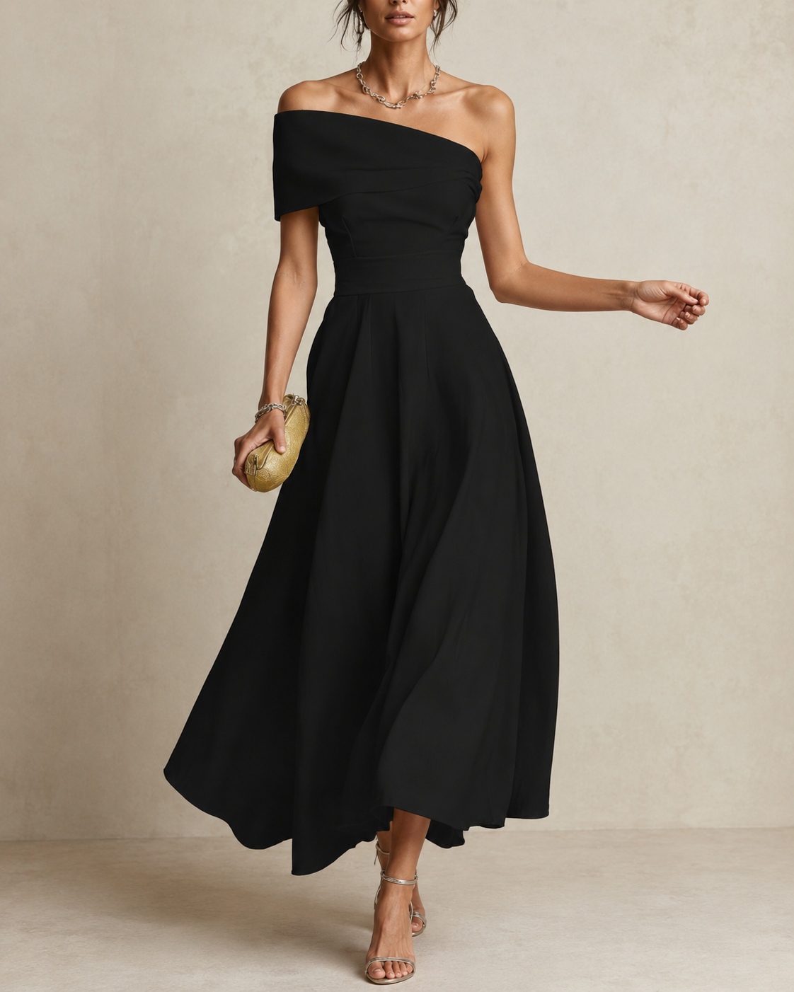 Zinnia off shoulder a line maxi dress – image 4