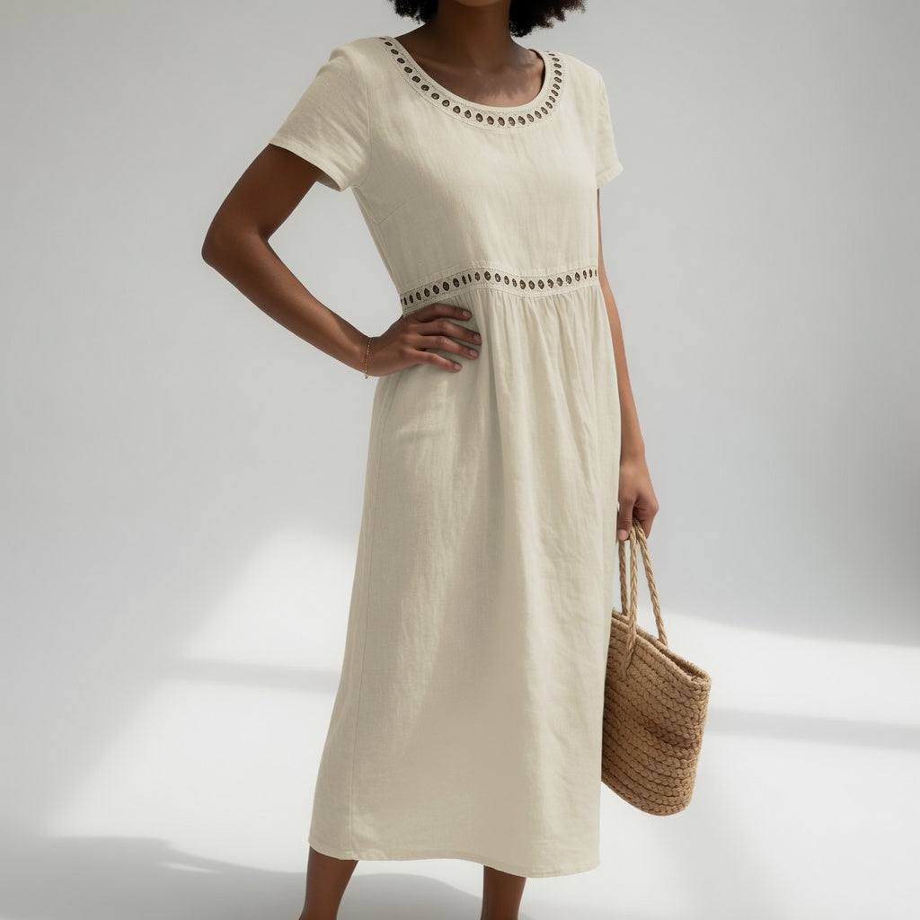 Ilaria embroidered midi dress – image 6