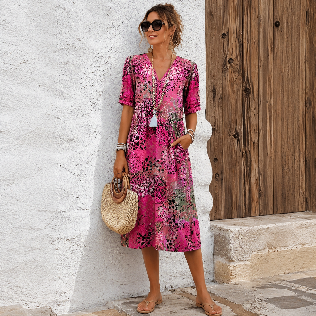 Skye summer dress in blue