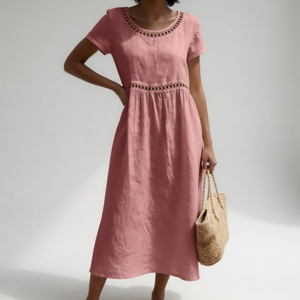 Ilaria embroidered midi dress – image 7