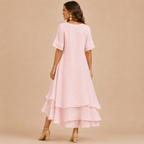 Vivienne tiered linen maxi dress – image 2