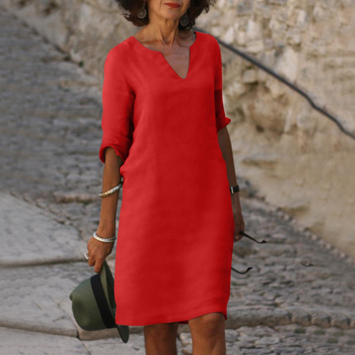Lea three quarter sleeve dress – image 8