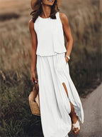 Saskia sleeveless blouson maxi dress – image 5