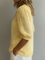 Bailey embroidered floral blouse – image 2