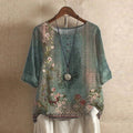 Adalyn retro print blouse