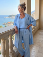 Adriana three piece relaxed top and wide leg set – image 11