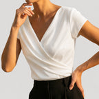 Adaline v neck wrap blouse – image 3