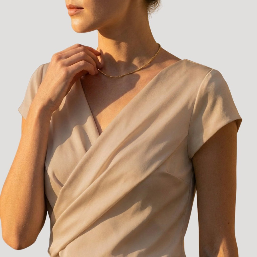Adaline v neck wrap blouse – image 4
