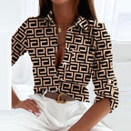 Jessie collared printed blouse – image 12