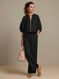 Helena two piece zip front wide leg set – image 18