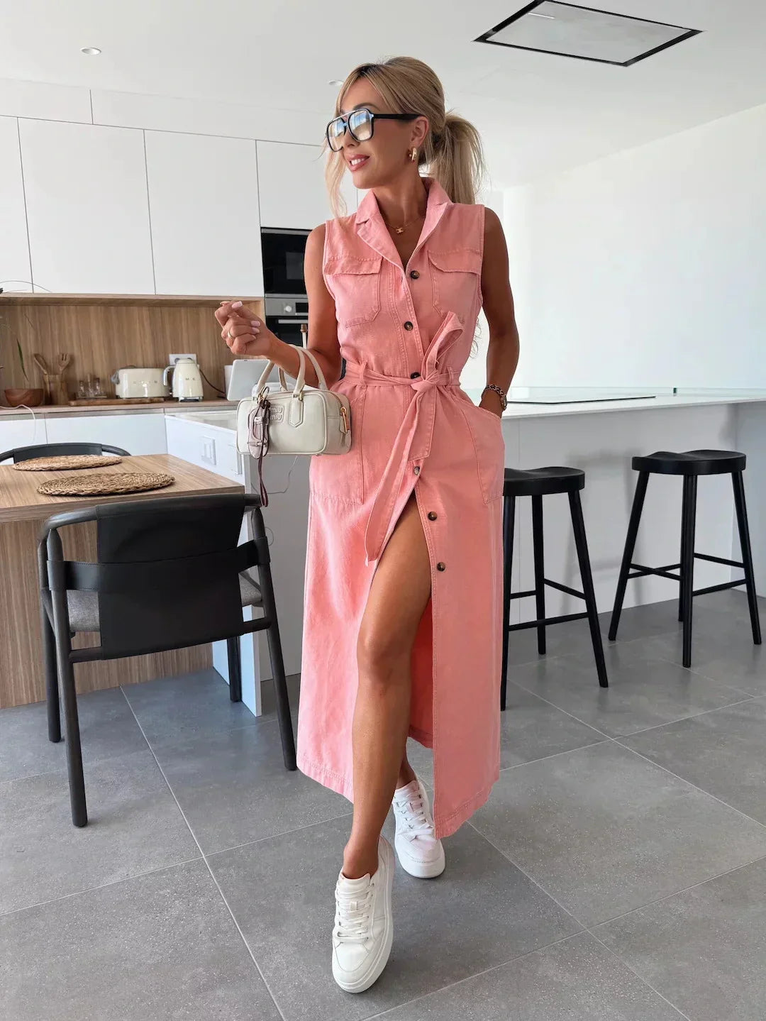 Noemie | Understated Denim Dress