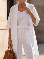 Adriana three piece relaxed top and wide leg set – image 20