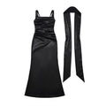 Bianca square neck ruched wedding guest maxi dress