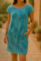 Harriet printed round neck dress – image 9