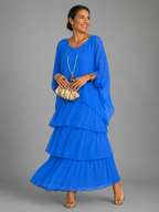 Frankie layered chiffon maxi dress