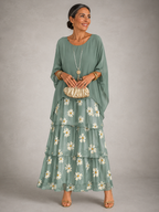 Frankie layered chiffon maxi dress