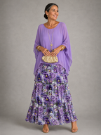 Frankie layered chiffon maxi dress