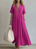 Fleur loose pleated maxi dress – image 2
