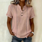 Emery striped short sleeve blouse – image 2