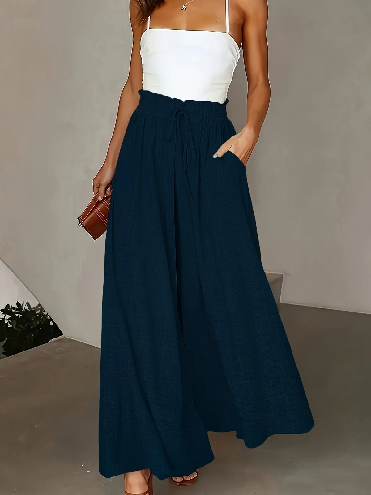 Solene | Relaxed Wide Leg Trousers
