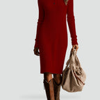 Estelle wedding guest midi dress, hem detail