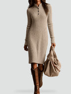Estelle wedding guest midi dress in khaki