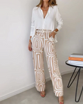 Mariana two piece printed wide leg set – image 4