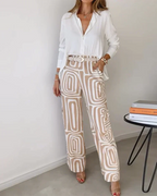 Mariana two piece printed wide leg set – image 4