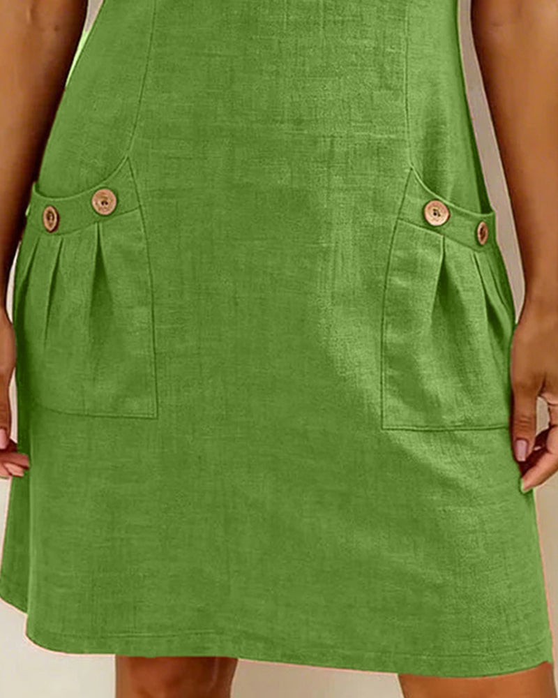 Noor midi dress with zip pockets – image 16