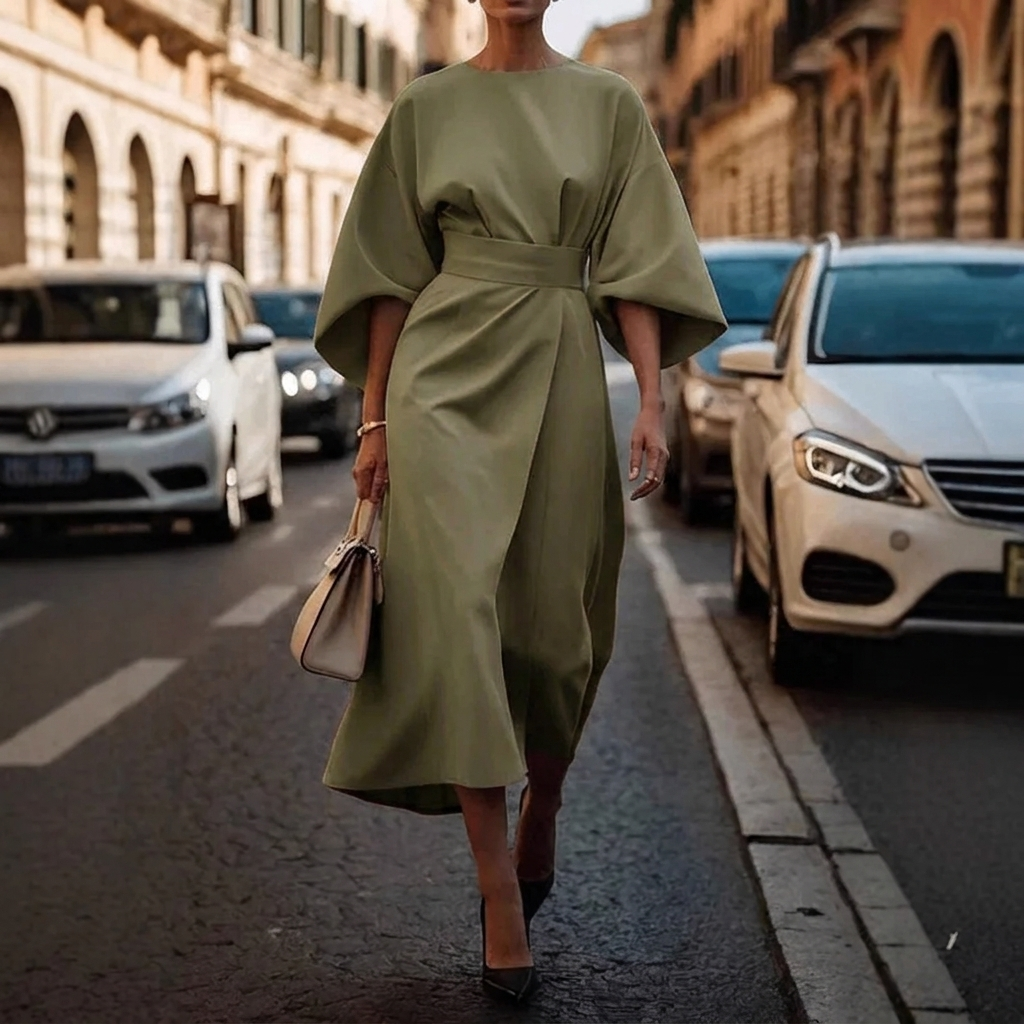 Juliette batwing sleeve midi dress – image 6