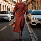 Juliette batwing sleeve midi dress – image 5