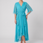 Anouk mini dress in blue, front view