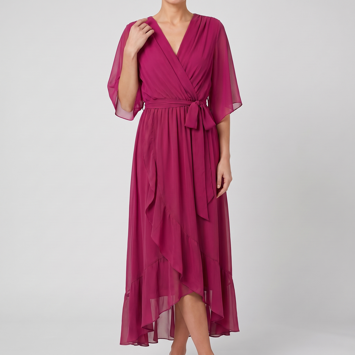 Anouk mini dress in pink, front view