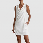 Dahlia mini dress in white, front view