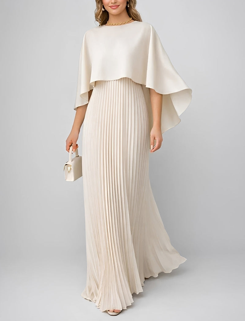 Zuzanna pleated chiffon maxi dress