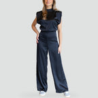 Romina sleeveless wide leg jumpsuit in pink