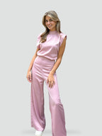 Romina sleeveless wide leg jumpsuit, front view
