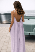Hattie open back maxi dress