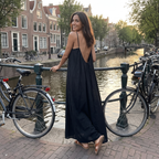Hattie open back maxi dress
