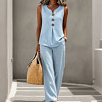 Amelie two piece relaxed trouser set – image 7